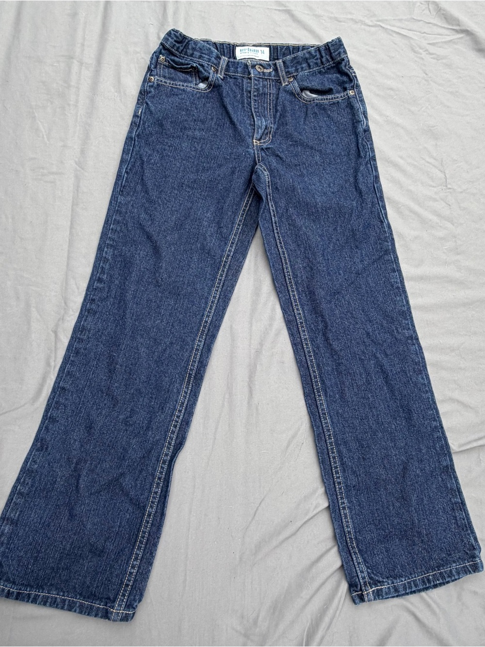 urban pipeline Men's Bootcut Jeans in Dark Blue Denim